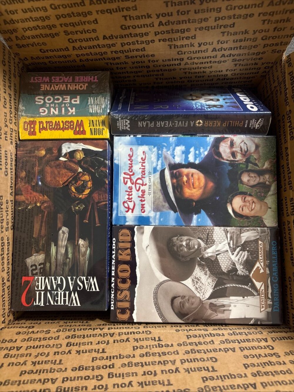 Mystery Box Lot of 23 Random VHS Tapes Movies Audiobooks VTG Brand New Sealed
